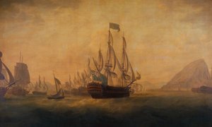 Lord Howe admirális Gibraltár megkönnyebbülése alkotó: Captain William Elliott