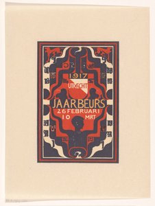 Bejelentés a tisztességes Utrechtről 1917 alkotó: Carel Adolph Lion Cachet