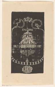Ex libris D. Olcsó alkotó: Carel Adolph Lion Cachet