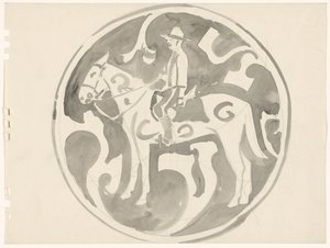 Tervezés egy kanadai hegyi táblához alkotó: Carel Adolph Lion Cachet