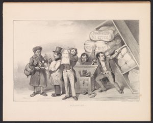 Franciaország reménytelen pénzügyi helyzete, 1848 Pénzügy (cím az objektumon) alkotó: Carel Christiaan Antony Last
