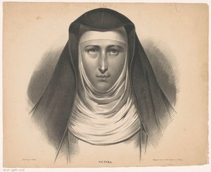 Egy apáca portréja Pictura (sorozat címe az objektumon) alkotó: Carel Christiaan Antony Last