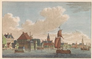 Westzaandam, 1790 körül A Binnen-Zaan a nyugat-zaandami templomhoz / Saan Interieur díj Coté de L