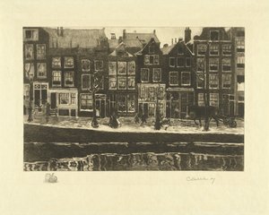 Lauriergracht alkotó: Carel Lodewijk Dake (signed by artist)