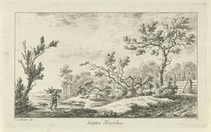 fagyűjtő Buyten Haarlem (cím a tárgyon) Tájképek (a-f) (sorozat címe) alkotó: Carel Lodewijk Hansen