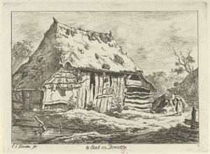Pár egy istállóban Te Eext Drenthe-ben (cím az objektumon) Tájképek (1-6) (sorozat címe)