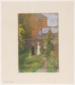Mrs. Storm van Gravesande-Clifford és lánya a kertben