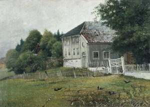 Közjegyző háza Drøbakban (olaj, vászon)
