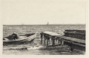 A csónak a hídon alkotó: Carl Bloch