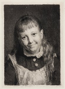 Dán: A nevető lány. Ida Alma Bloch portréja alkotó: Carl Bloch