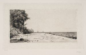Zéland északi partjáról. Hornbæk ültetvény alkotó: Carl Bloch