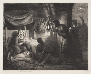 A Pásztorok imádata alkotó: Carl Bloch