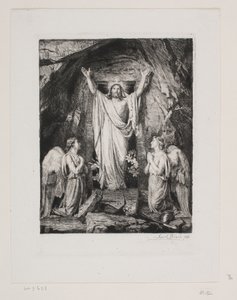 Krisztus feltámadása alkotó: Carl Bloch