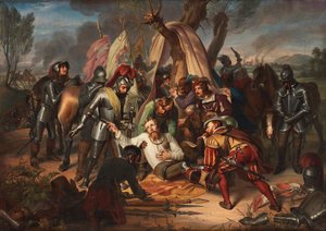 Maurice, Szászország választófejedelme a sievershauseni csatában, 1553, 1837.