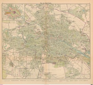 Berlin város terve alkotó: Carl Diercke