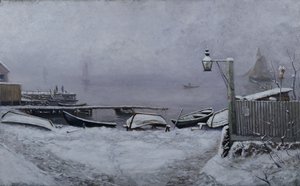 Decemberi nap Drøbak közelében