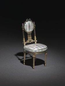 Miniatűr szék, 1896-1906 alkotó: Carl Fabergé