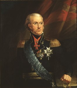 XIII. Károly, roi de Suede – XIII. Károly svéd király (1748-1818) portréja, készítette: Breda, Carl Frederik von (1759-1818). Olajfestmény. Mérete: 89x78 cm. Nemzeti Múzeum Stockholm
