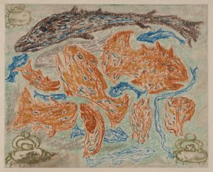 Gelbe Fische und blaue Krabben alkotó: Carl Fredrik Hill