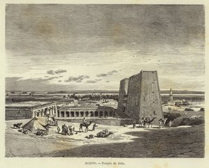 Egyiptom – Edfu temploma alkotó: Carl Friedrich Heinrich Werner