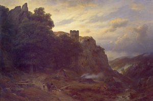 Vár az Eifelben alkotó: Carl Friedrich Lessing