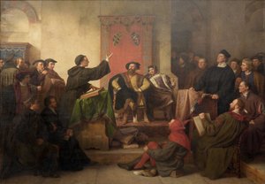 Vita Luther és Eck között alkotó: Carl Friedrich Lessing