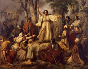 Huszita prédikáció alkotó: Carl Friedrich Lessing