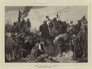 Huss János a cövek előtt alkotó: Carl Friedrich Lessing