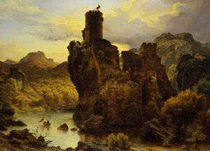 Lovagvár alkotó: Carl Friedrich Lessing