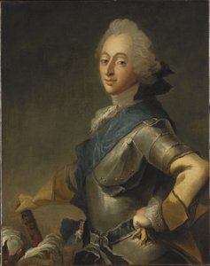 Frederic V de Danemark – V. Frigyes dán király (1723-1766) portréja, készítette Pilo, Carl Gustaf (1711-1793). Olajfestmény. Mérete: 84,5x67 cm. Nemzeti Múzeum Stockholm