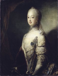 Sophie Madeleine Dánia, Svédország és Finnország királynője – Sophia Magdalena dán (1746-1813), svéd királynő portréja, Pilo, Carl Gustaf (1711-1793). Olajfestmény