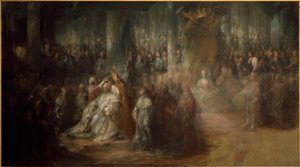 Svédül: III. Gusztáv koronázása. Befejezetlen
 III. Gusztáv svéd király koronázása. Befejezetlen
