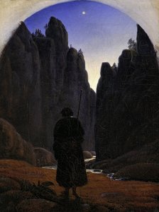 Zarándok egy sziklás völgyben, 1820 körül