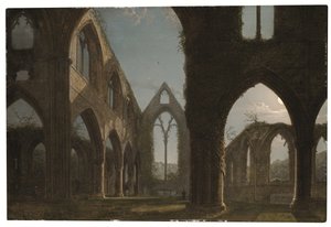 Tintern Abbey (olaj, vászon) alkotó: Carl Gustav Carus