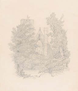A dunkerdami katedrális nyugati homlokzatának nézete alkotó: Carl Gustav Carus