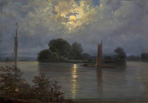 Telihold Pillnitz közelében