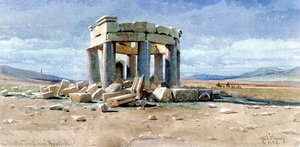 Muszlim sírhely Baalbek közelében alkotó: Carl Haag