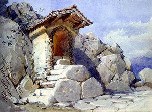 Madonnaletta a Castel San Pietro közelében, Palestrina, Sabine Hills alkotó: Carl Haag