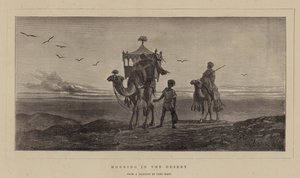 Reggel a sivatagban alkotó: Carl Haag