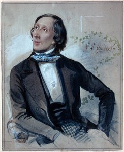 Hans Christian Andersen (1805-1875) portréja alkotó: Carl Hartmann
