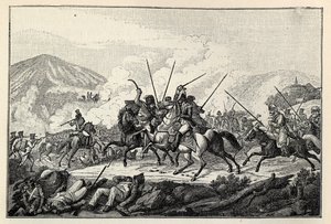 Vandamme tábornok elfogása a kulmi csatában 1813. augusztus 30-án. alkotó: Carl Heinrich Rahl
