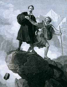 Manfred és a zergevadász alkotó: Carl Heinrich Rahl