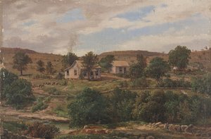 Klappenbach Ranch Johnson City közelében, Texasban alkotó: Carl Hermann Frederick Lungkwitz