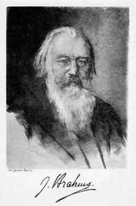 Johannes Brahms 1833-1897, német zeneszerző, XX. alkotó: Carl Jander
