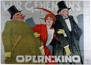 Elmegyünk az opera moziba, c. 1905 alkotó: Carl Josef Pollak