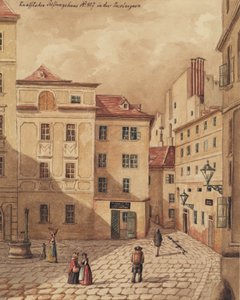 A Knaffelsche Alapítvány háza a bécsi Jacobergasse 807. szám alatt alkotó: Carl L. Wiesböck
