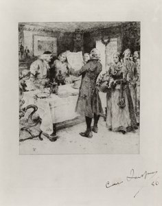 „A vidám ünnepség”. Illusztráció Anna Maria Lenngren költeményéhez. I. állapot alkotó: Carl Larsson
