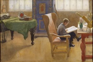 Esbjörn a Tanulósarokban alkotó: Carl Larsson