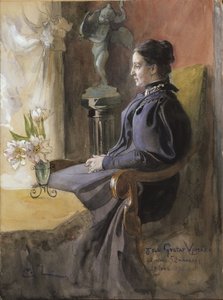 Eva Upmark, 1852–1944, születési neve Kindstrand alkotó: Carl Larsson