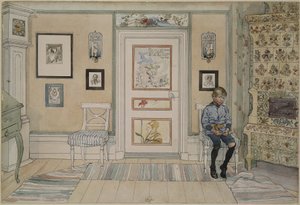 A sarokban. Egy otthonból (26 akvarell) alkotó: Carl Larsson